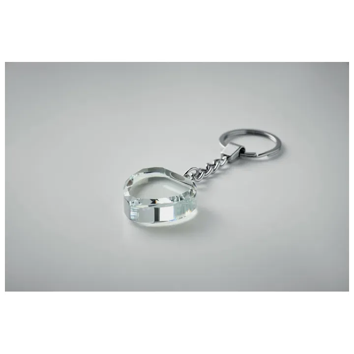 Glass heart award key ring - MO2658 (MOCN#22)